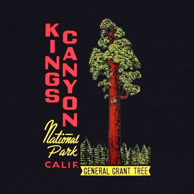 Kings Canyon National Park California Vintage by Hilda74